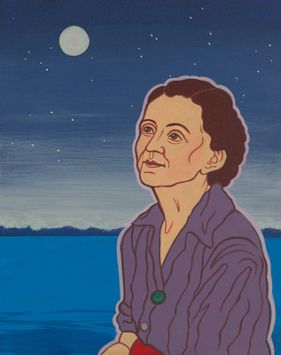 Environmental Prophet Rachel Carson- after the artist Hiroshige