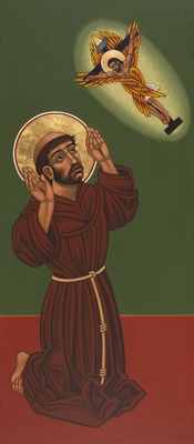 St Francis Detail from Viriditas- Finding God In All Things